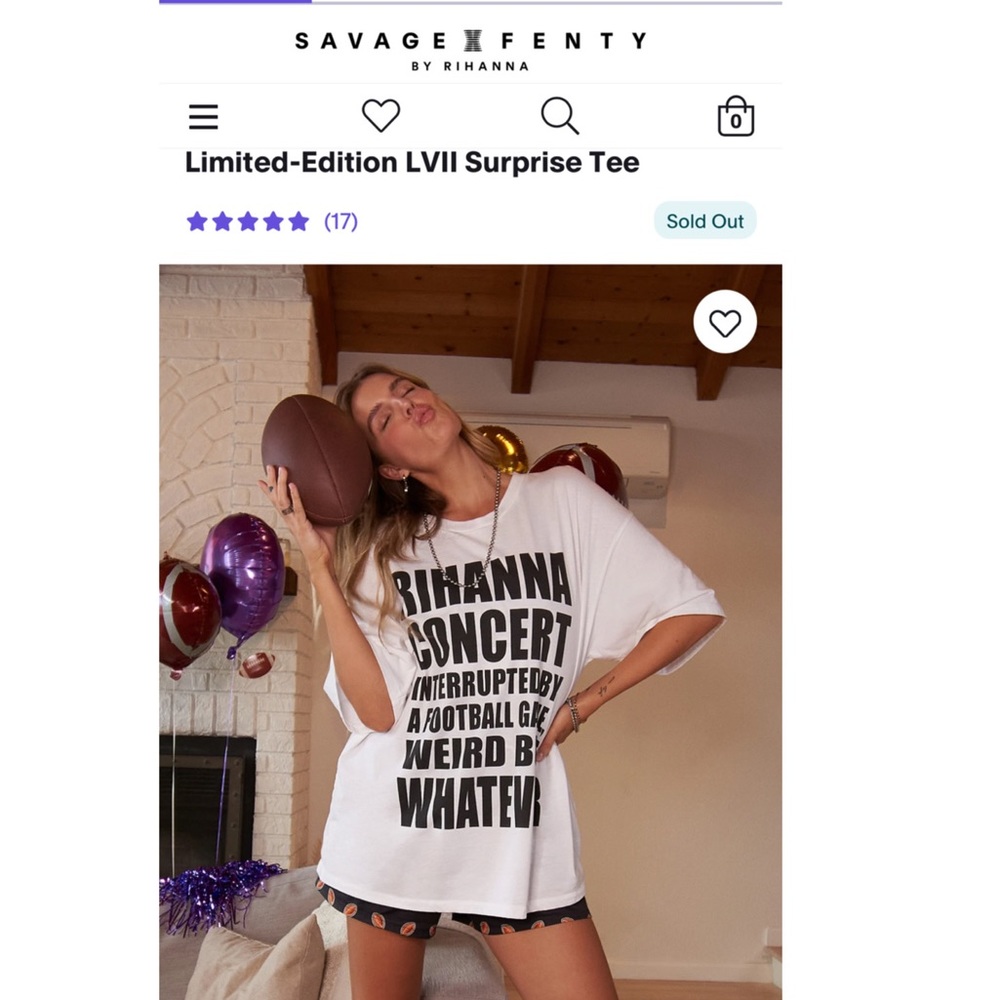Savage Fenty Limited-Edition LVII Surprise Tee “Rihanna Concert”